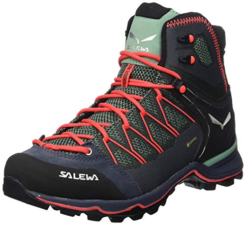 Salewa Mountain Trainer Lite Mid GTX Boot - Women's Feld Green/Fluo Coral 8