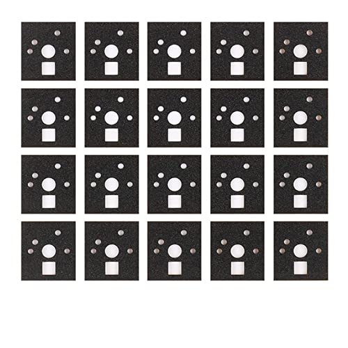 120 Pieces Mechanical Keyboard Switch Shaft Pads Sticker Noise Sound Reduction Foam Stickers Insulation Film for Switch Stabilizer Noise Dampener Insulation Film (EVA)