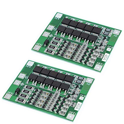 Organizer 2pcs 4S 40A Li-ion Lithium Battery 18650 Charger PCB BMS Protection Board with Balance for Drill Motor 14.8V 16.8V Lipo Cell Module
