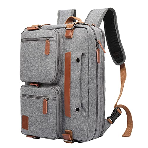 PS Le Periple 3 in 1 Computer Bag for Men, 17.3 Inch Laptop Backpack for Men, Work Bag for Men, Work Briefcase, Laptop Bag,Grey