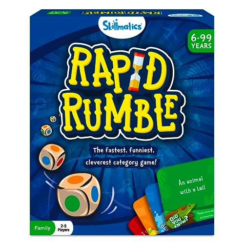 Skillmatics Board Game Rapid Rumble, Fun for Family Game Night, Educational Toy, Card Game for Kids, Teens & Adults, Easter Gifts for Ages 6, 7, 8, 9 and Up