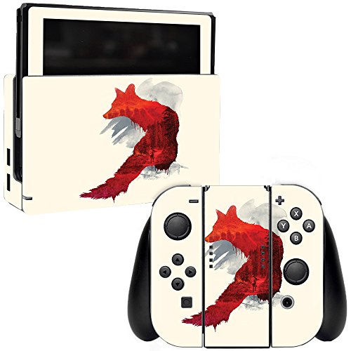 MightySkins Skin Compatible with Nintendo Switch - Fox Blood | Protective, Durable, and Unique Vinyl Decal wrap Cover | Easy to Apply, Remove, and Change Styles | Made in The USA