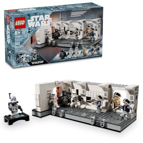 LEGO Star Wars: A New Hope Boarding The Tantive IV Fantasy Toy, Collectible Star Wars Toy with Exclusive 25th Anniversary Minifigure Clone Trooper Fives, Gift Idea for Kids Ages 8 and Up, 75387