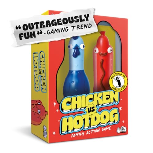 Big Potato Chicken vs Hotdog: The Ultimate Challenge Party Game for Flipping-Fun Families, Board Game for Game Nights