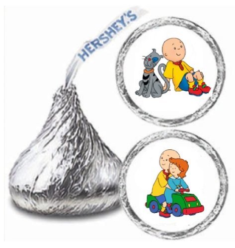 216 Caillou and Friends Hershey Kiss Stickers Labels Party Favors