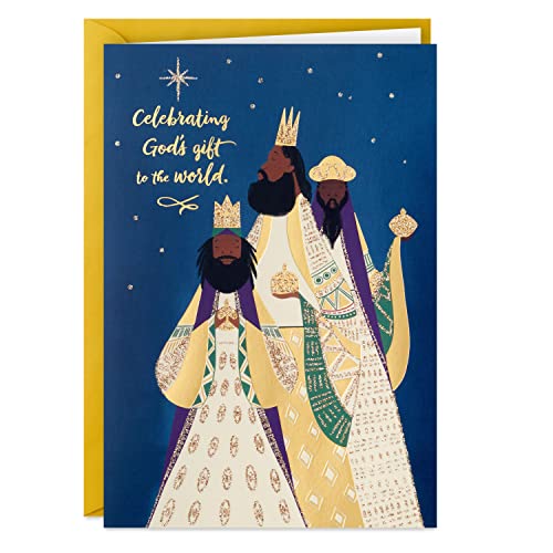 Hallmark Mahogany Religious Boxed Christmas Cards, Three Kings (16 Cards and Envelopes)