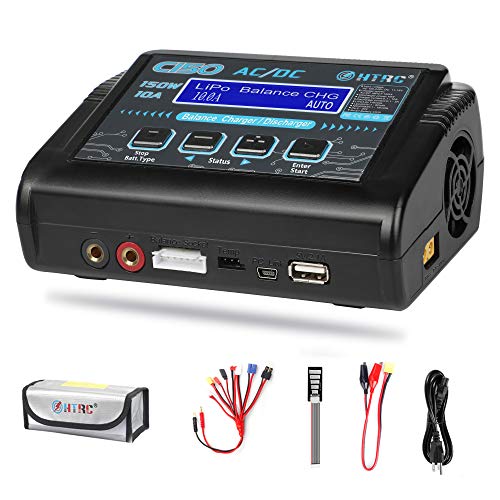 Lipo Battery Charger, 1S-6S RC Car Charger 150W Lipo Charger 10A Balance Charger Fast Charge Discharge Smart Charger for LiPo/Li-ion/Life Battery(1-6s) NiMH/NiCd (1-15s) RC Hobby Battery Charger