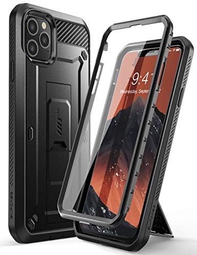 Supcase Unicorn Beetle Pro Series Case Designed for iPhone 11 Pro Max 6.5 Inch (2019 Release), Built-in Screen Protector Full-Body Rugged Holster Case (Black)