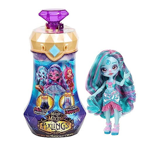 Magic Mixies Marena The Mermaid Pixling. Create a Magic Potion to Reveal a 6.5' Doll Inside a Potion Bottle, Small