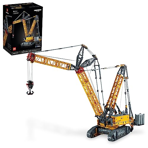 LEGO Technic Liebherr Crawler Crane LR 13000 42146 Advanced Building Kit for Adults, Build and Display a Rewarding Project, Model Crane with Incredible Details Including Winch System and Luffing Jib
