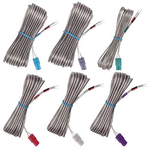 Set of 6 Replacement Speaker Wire Cord Cable Kits for Sony DAV-HDX475 DAV-HDX576WF DAV-HDX589W DAV-HDX675 DAV-HDX678WF DAV-HDX900W DAV-SB500W BDV-N590 BDV-N790W BDV-N9200WL Surround Sound System