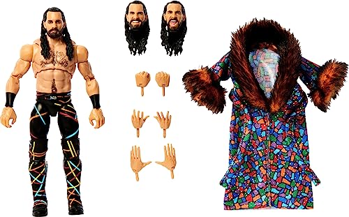 Mattel WWE Seth Rollins Ultimate Edition Action Figure with Interchangeable Accessories, Articulation & Life-Like Detail, 6-inch