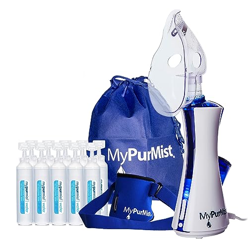 New! MyPurMist Classic Handheld Personal Steam Inhaler, Vaporizer and Humidifier (Plug-in) with FREE Hands-Free Holder