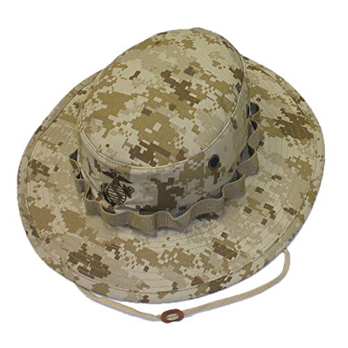 Government Jungle Desert Digital USMC Embroidered Insignia Boonie Hat (MD)