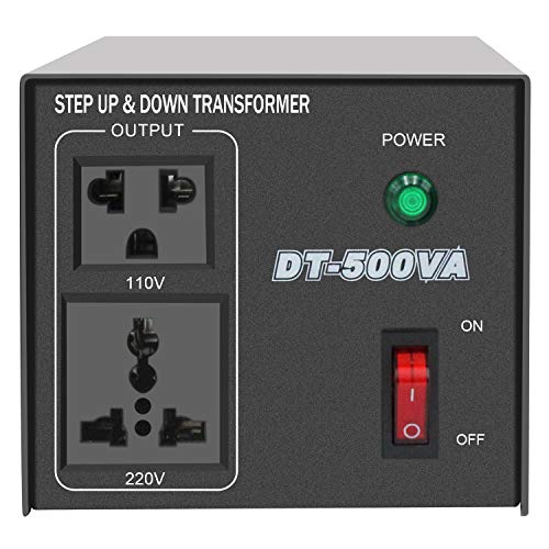 Yinleader Step Up & Step Down Voltage Transformer Power Converter with US Power Cord,Convert 110V to 220V OR 220V to 110V w/US Power Cord,Circuit Breaker Protection use in Your Countries (500W)