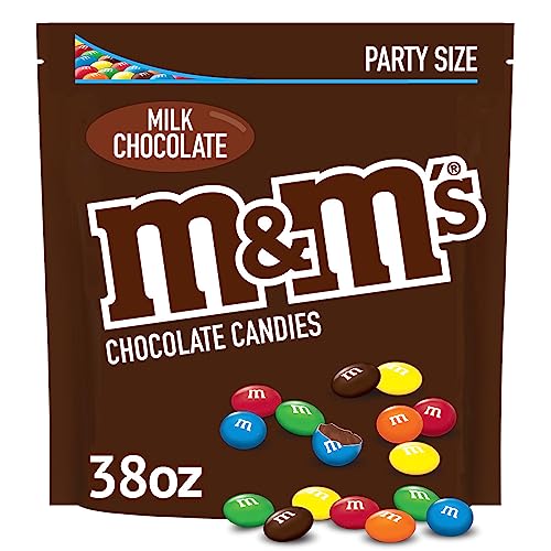 M&M'S Milk Chocolate Candies, Milk Chocolate, 38 Oz Bag