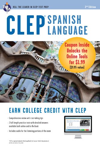 CLEP Spanish Language: Levels 1 and 2 (Book + Online) (CLEP Test Preparation)