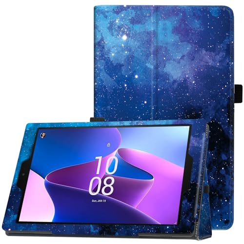 Famavala Folio Case Cover for 10.1' Fire HD 10 Tablet (Previous 9th / 7th / 5th Generation, 2019/2017 /2015 Release) (BlueSky)