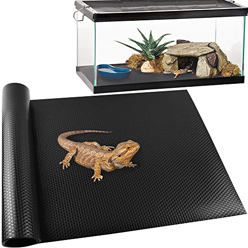 TCYPUHL Reptile Carpet, Reptile Mat, Bearded Dragon, Leopard Gecko Substrate,Bearded Dragon Tank Flooring, Snake,Tortoise Bedding, Bearded Dragon Tank Accessories (18'X 79', 1 PCS Thicker Mat)