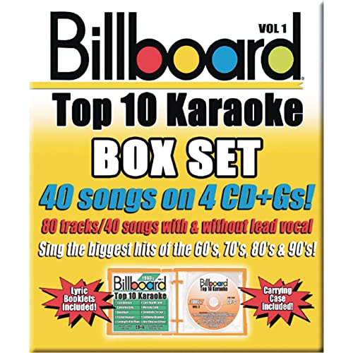 Party Tyme Karaoke CD+G Billboards Top 10 Box Set (Set of 4)