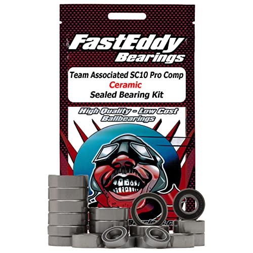 FastEddy Bearings Compatible with Team Associated SC10 Pro Comp Ceramic Sealed Bearing Kit