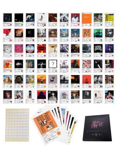 unique america 100 Pcs | Album Cover Posters, For Bedroom, Room Decor, For Rapper Posters, Music Artist Posters, 4x6 Inch 80 Pcs & 20 Stickers