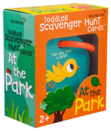 MOLLYBEE KIDS Outdoor Toddler Scavenger Hunt Cards at The Park, Gifts for Ages 2+,