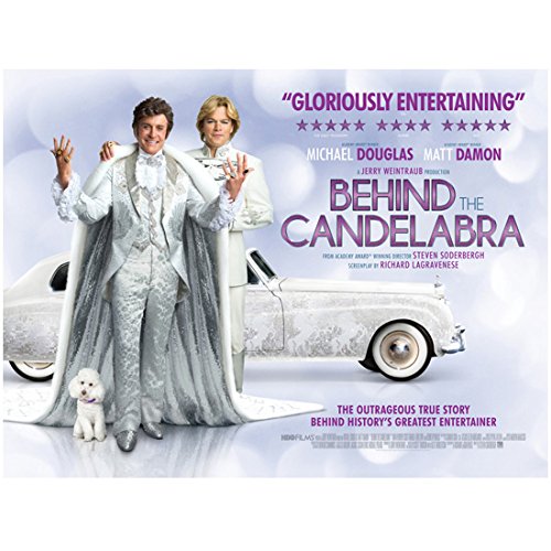 Behind the Candelabra Matt Damon (Scott Thorson) and Michael Douglas (Liberace) Promo 8 x 10 Inch Photo