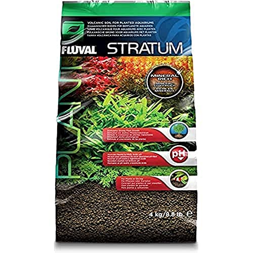 Fluval 12694 Plant and Shrimp Stratum for Freshwater Fish Tanks, 8.8 lbs. – Aquarium Substrate for Strong Plant Growth, Supports Neutral to Slightly Acidic pH