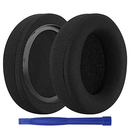 SHP9500 Ear Pads, BUTIAO Comfort Mesh Fabric Replacement Ear Pads Cushion Repair Parts for Philips SHP9500 SHP9500S Headphones Headsets - Black