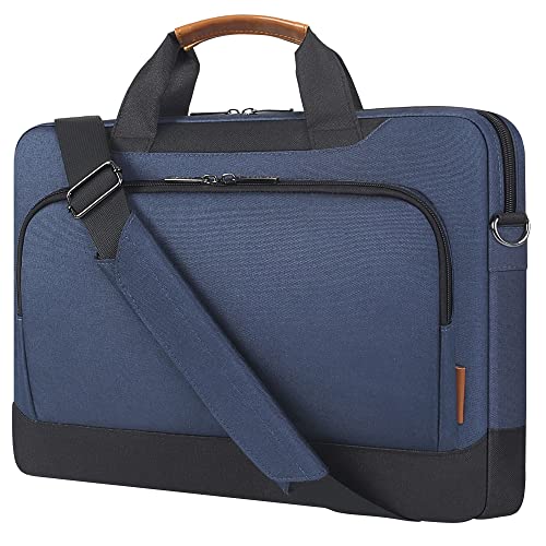 DOMISO 17-17.3 Inch Laptop Sleeve Business Briefcase Laptop Shoulder Bag Compatible with 17' Laptops/ 17.3' HP Pavilion 17/MSI GS73VR Stealth Pro/Dell Inspiron 17/Acer/ASUS,Blue