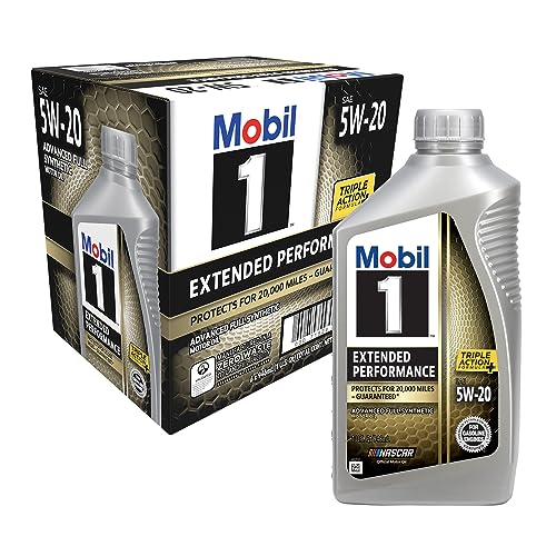Mobil 1 Extended Performance Full Synthetic Motor Oil 5W-20, 1 Quart (6-pack)