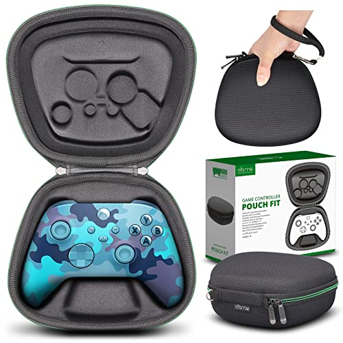 sisma Carry Case Compatible with Xbox Series X/S & Core Wireless Controller Hard Shell Home Safekeeping Travel Protective Cover Storage Case Carrying Bag Black