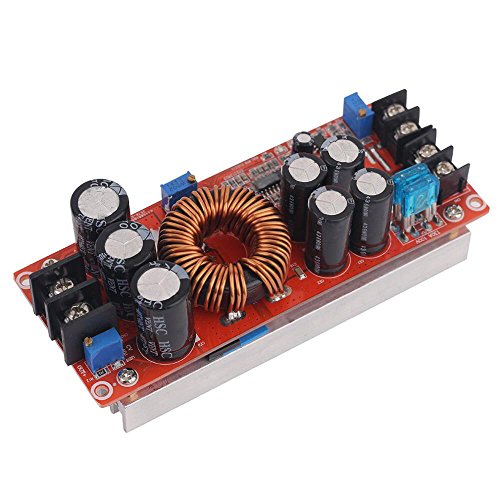 Aideepen 1200W 20A DC Converter Boost Car Step-up Power Supply Module Adjustable Voltage Converter 8-60V to 12-83V