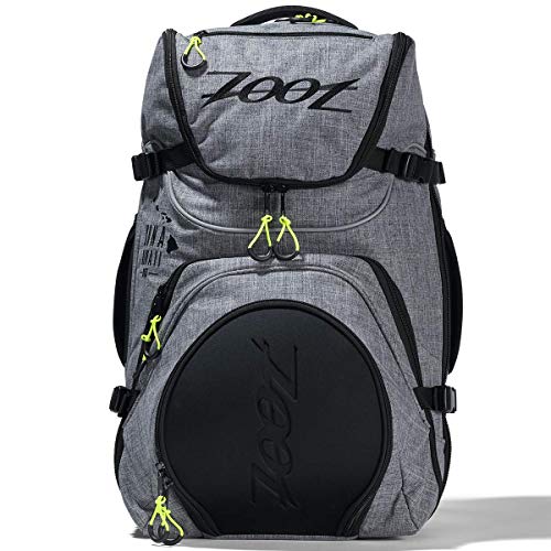 Zoot Ultra Tri Bag, Triathlon Transition Backpack with Wet Storage for Men & Women Athletes, Race Day, Travel & Train, Black