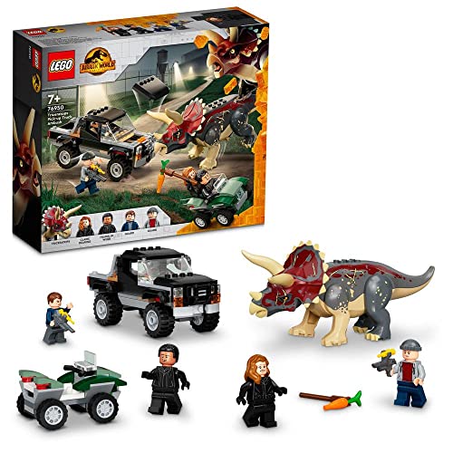 LEGO Jurassic World 76950 Triceratops Truck Attack