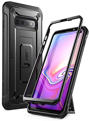 SUPCASE Unicorn Beetle Pro Series Designed for Samsung Galaxy S10 Plus Case (2019 Release) Full-Body Dual Layer Rugged with Holster & Kickstand Without Built-in Screen Protector (Black)