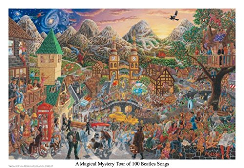 A Magical Mystery Tour of 100 Beatles Songs By: Tom Masse 22 x 32 Art Print Poster