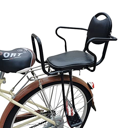 WORAMUK Kid's Bike seat Rear Child Carrier Bike Chair for Bicycle Kids seat for Children, Toddlers, and Kids Rear Mount Bike seat, Rear Frame Mounted Baby Bike Seats Kids Safety