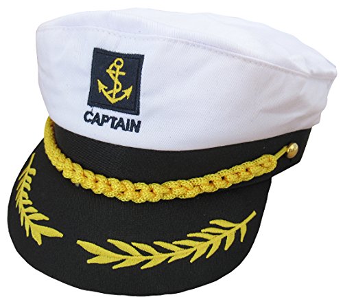 Funny World Men's Yacht Captain Hat