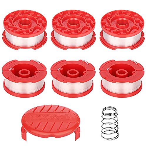 Dilsuaco CMZST0653 8pcs String Trimmer Spool Line(0.065',30Ft) with Cap Head, Compatible with Craftsman CMCST900,CMESTA900,CMESTE920,CMZST98020,CMCST915,CMEST913,CMZST120SC (CMZST0653-8pcs)