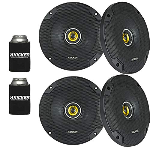 KICKER 46CSC654 - Two Pairs of CS-Series CSC65 6.5-Inch (160mm) Coaxial Speakers, 4-Ohm (2 Pairs)
