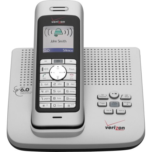 Verizon VZ-V300AM-1 DECT 6.0 Cordless Phone with Enhanced Features (Silver)