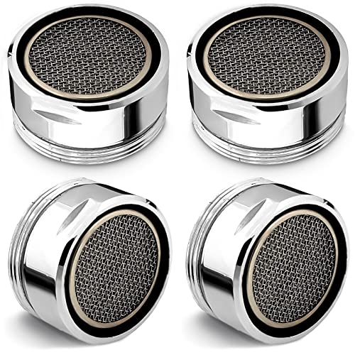 4Pcs Bathroom Faucet Aerator Replacement - 15'/16' 24mm Kitchen Sink Faucet Aerator Bathroom Sink Faucet Attachment High Flow Faucet Aerator for Sink - Faucet Sprayer Attachment Sink Faucet Aerators