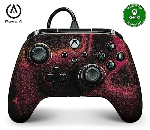 PowerA Advantage Wired Controller for Xbox Series X|S - Sparkle, gamepad, wired video game controller, gaming controller, USB-C, Works with Xbox One, Officially Licensed for Xbox