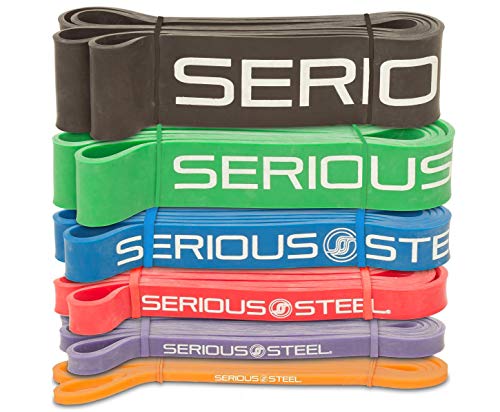 Serious Steel 41' Assisted Pull-up Band | Resistance Band Sets, Stretching, Powerlifting, Resistance Training (Complete Set (#0-5))