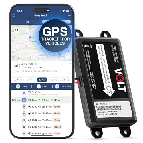 Brickhouse Livewire Volt GPS Tracking Device for Cars, 4G LTE Wired Tracker, Mapping, and Fleet Security - Unlock Real-Time 24/7 Vehicle Surveillance Easy Install - Subscription Required