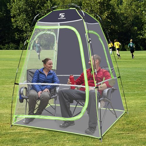 UNICAMPER Sports Tent for 1-2 People | Camping Pod Protection from Cold, Wind, and Rain Outdoor Bubble Tent with 270° Field of View | Cozy Warm Shelter for Football Game Viewing、Party、Snow