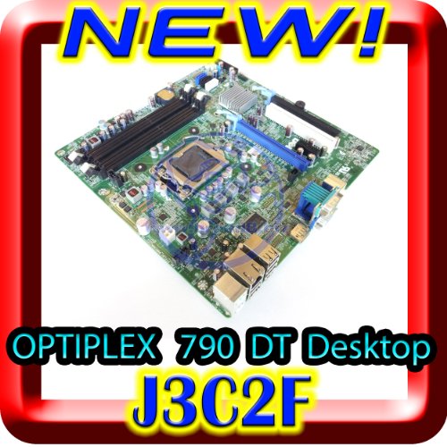 Genuine Dell OEM Dell Optiplex 790 Motherboard Mainboard Systemboard for Desktop DT Model Chassis, Dell Part Number J3C2F 0J3C2F, Intel LGA1155