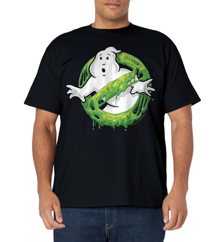 Ghostbusters Classic Slime Ghost Logo Graphic T-Shirt T-Shirt